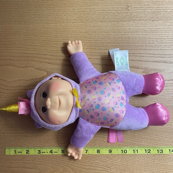 Cabbage Patch Kids Cuties Doll Purple Amethyst Unicorn Fantasy Friends Toy Lovey - Picture 6 of 6